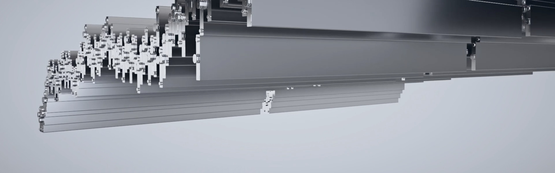 Graphic showing the internal elements of the BYD Blade Battery