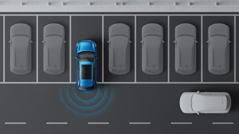 Illustration of the reversing awareness system on the BYD Atto 3